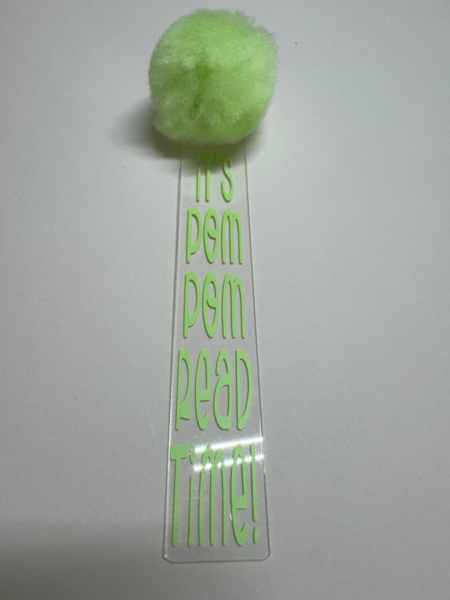 Bookmark Green POMPOM