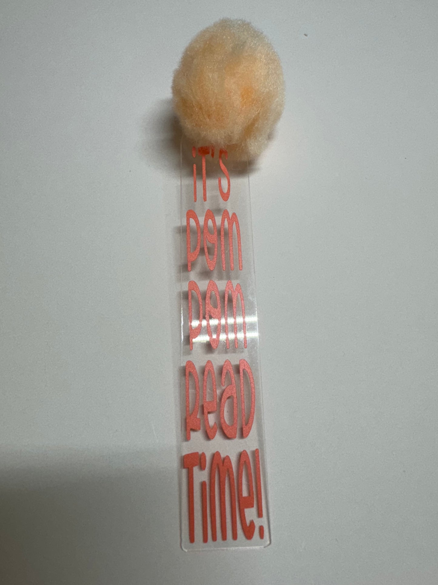 Bookmark Light Orange POMPOM