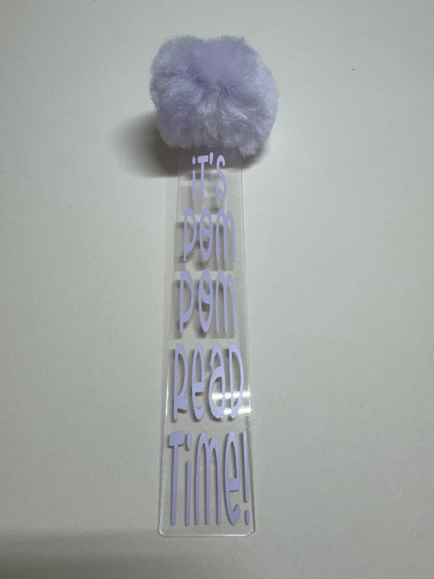 Bookmark Purple POMPOM