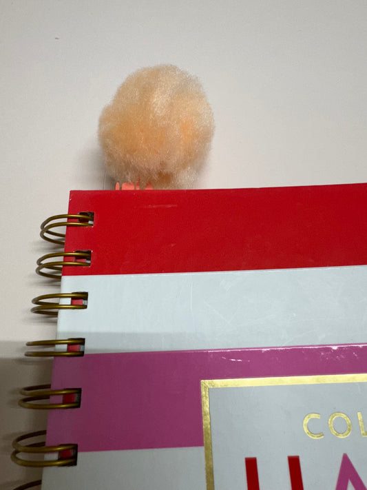 Bookmark Light Orange POMPOM