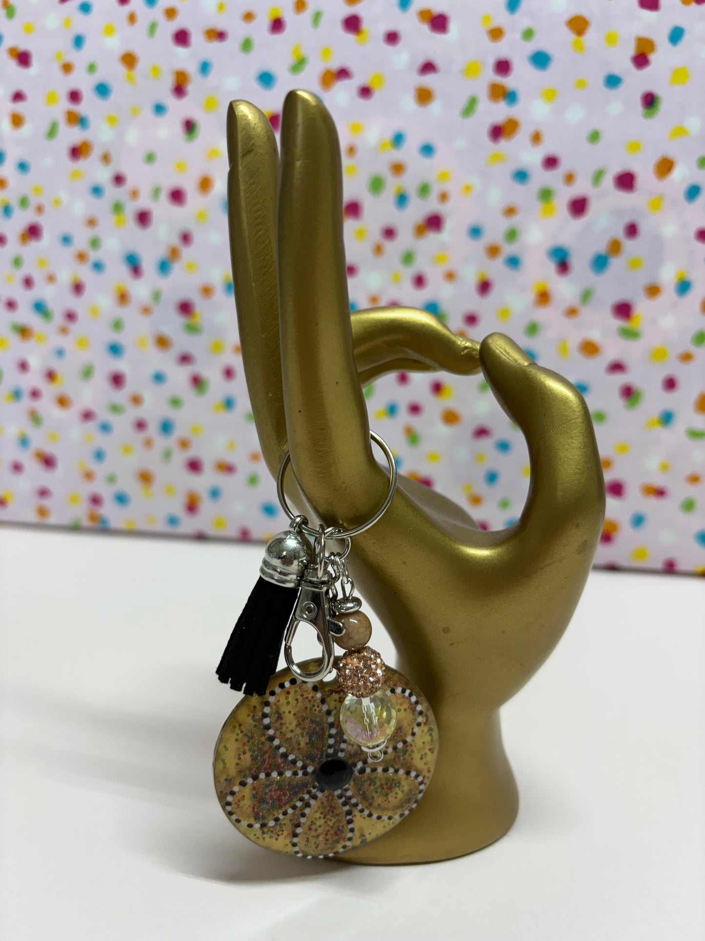 Acrylic Keychain-Gold