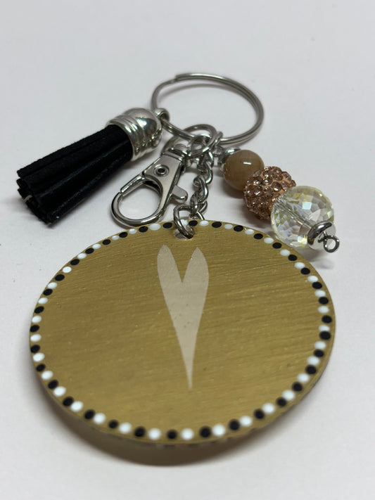 Acrylic Keychain-Gold
