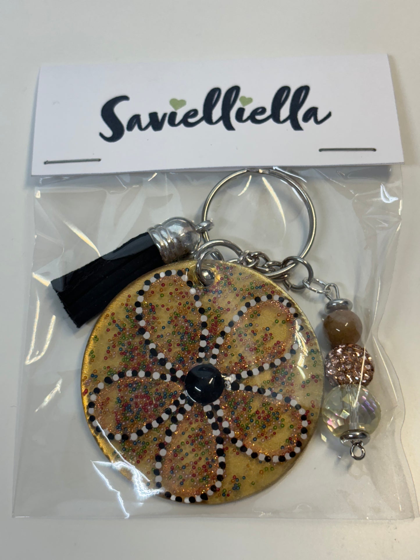 Acrylic Keychain-Gold