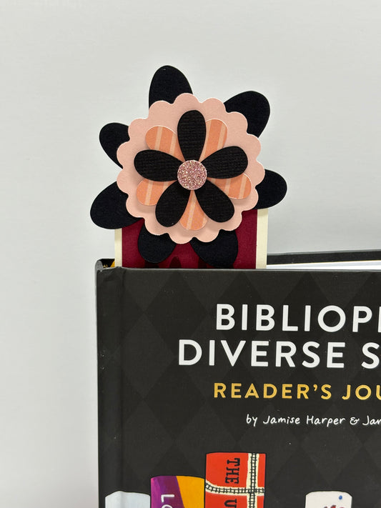 Bookmark-Burgandy and Black