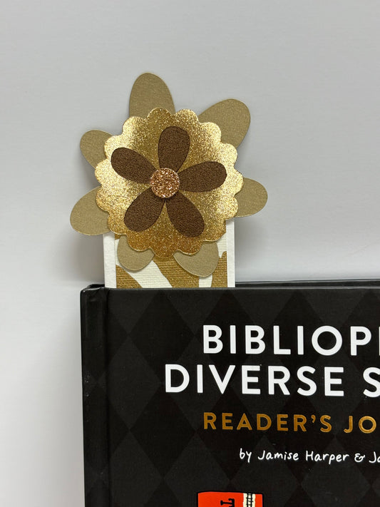 Bookmark-Gold and Brown
