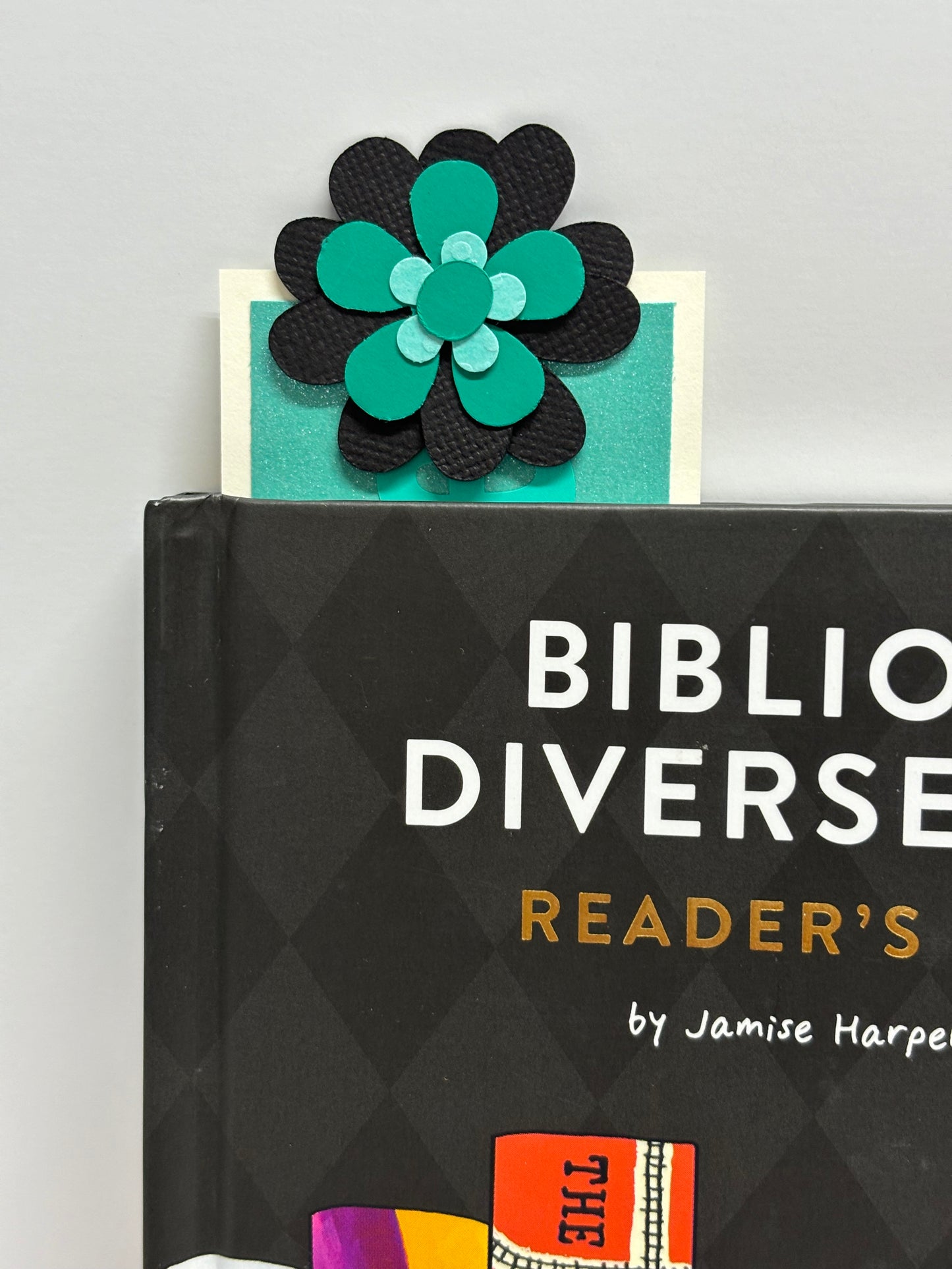 Bookmark- Teal and Black