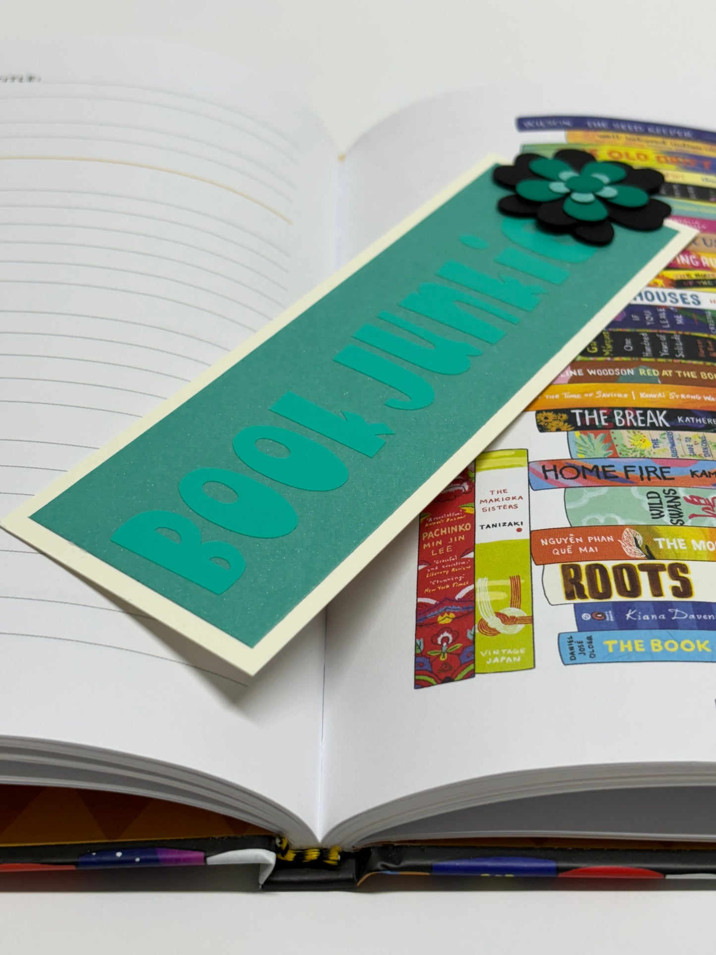 Bookmark- Teal and Black