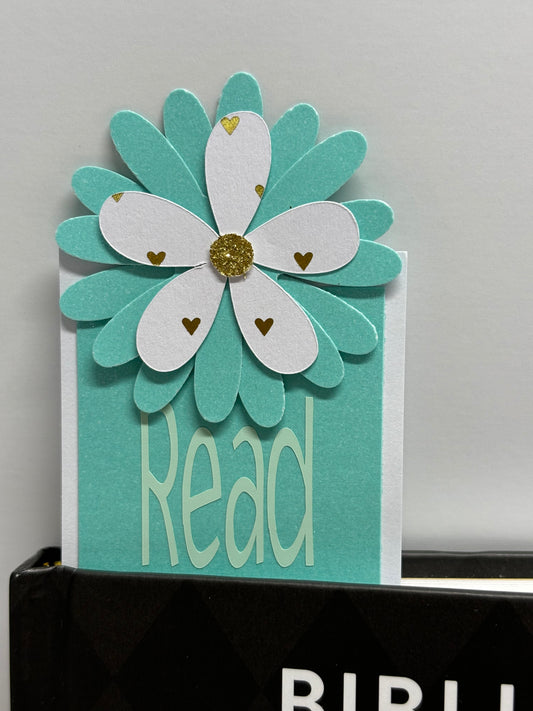 Bookmark- Tiffany Blue and Gold