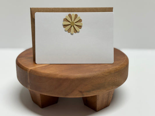 Note Craft Paper and Beige Flower